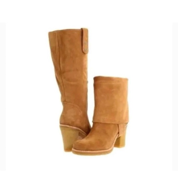 UGG Shoes - Ugg Josie Suede Convertible Heeled Boots 9
